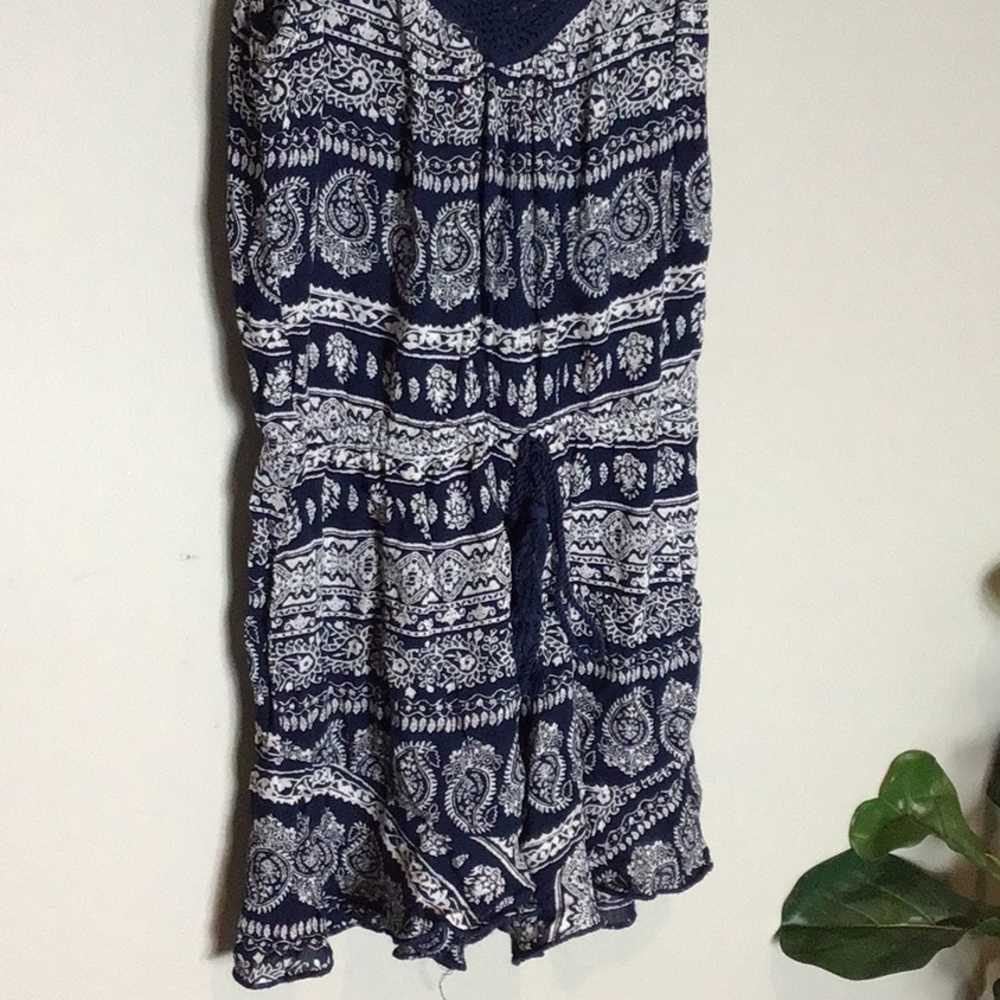 Band of Gypsies > Paisley Blue Romper Small - Picture 2 of 6